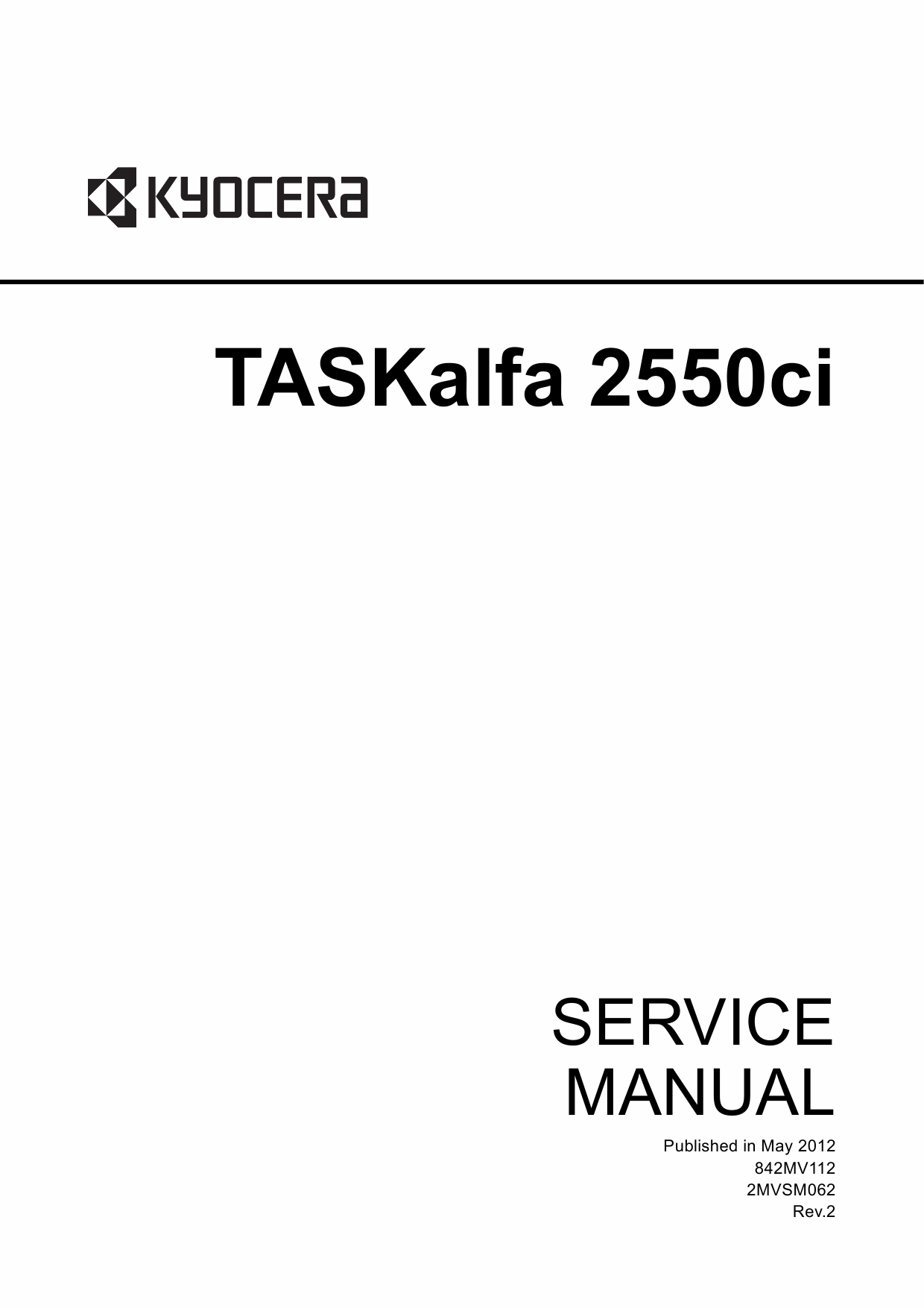 KYOCERA ColorMFP TASKalfa-2550ci Service Manual-1